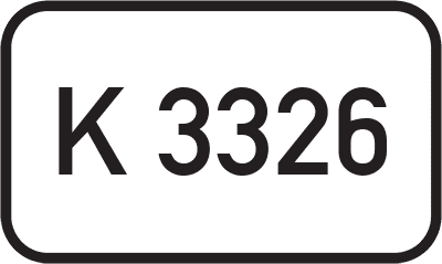 Straßenschild Kreisstraße K 3326