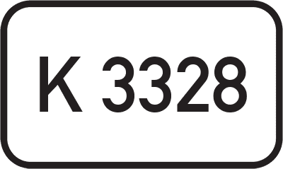 Straßenschild Kreisstraße K 3328