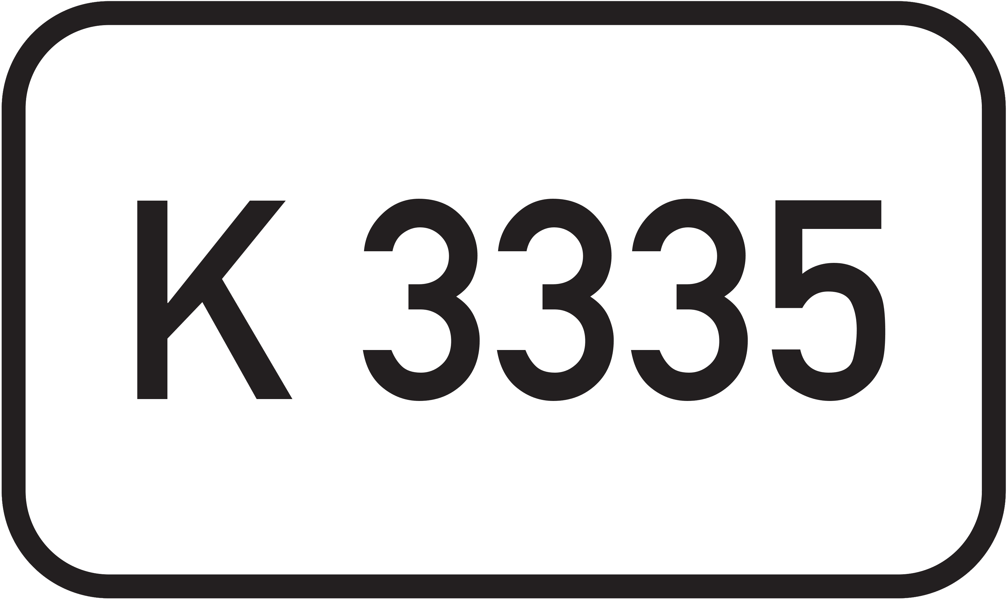 Straßenschild Kreisstraße K 3335