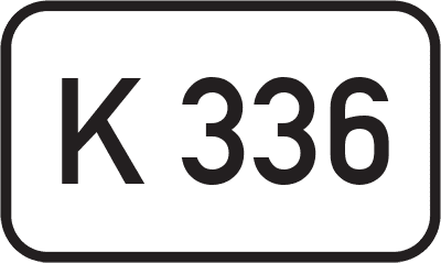 Straßenschild Kreisstraße K 336