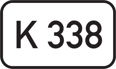 Straßenschild Kreisstraße K 338