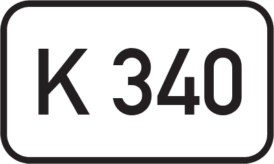 Straßenschild Kreisstraße K 340