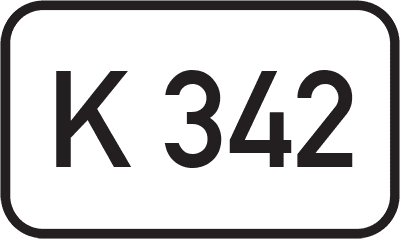 Straßenschild Kreisstraße K 342
