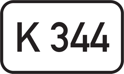 Straßenschild Kreisstraße K 344