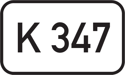 Straßenschild Kreisstraße K 347