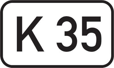 Straßenschild Kreisstraße K 35