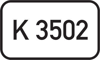 Straßenschild Kreisstraße K 3502