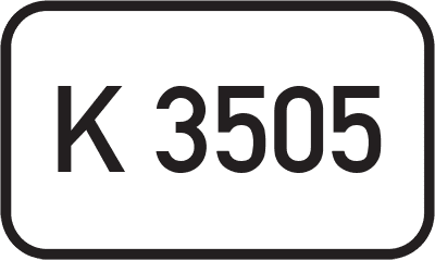 Straßenschild Kreisstraße K 3505