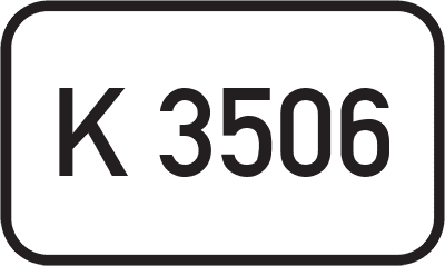 Straßenschild Kreisstraße K 3506