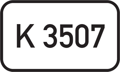 Straßenschild Kreisstraße K 3507