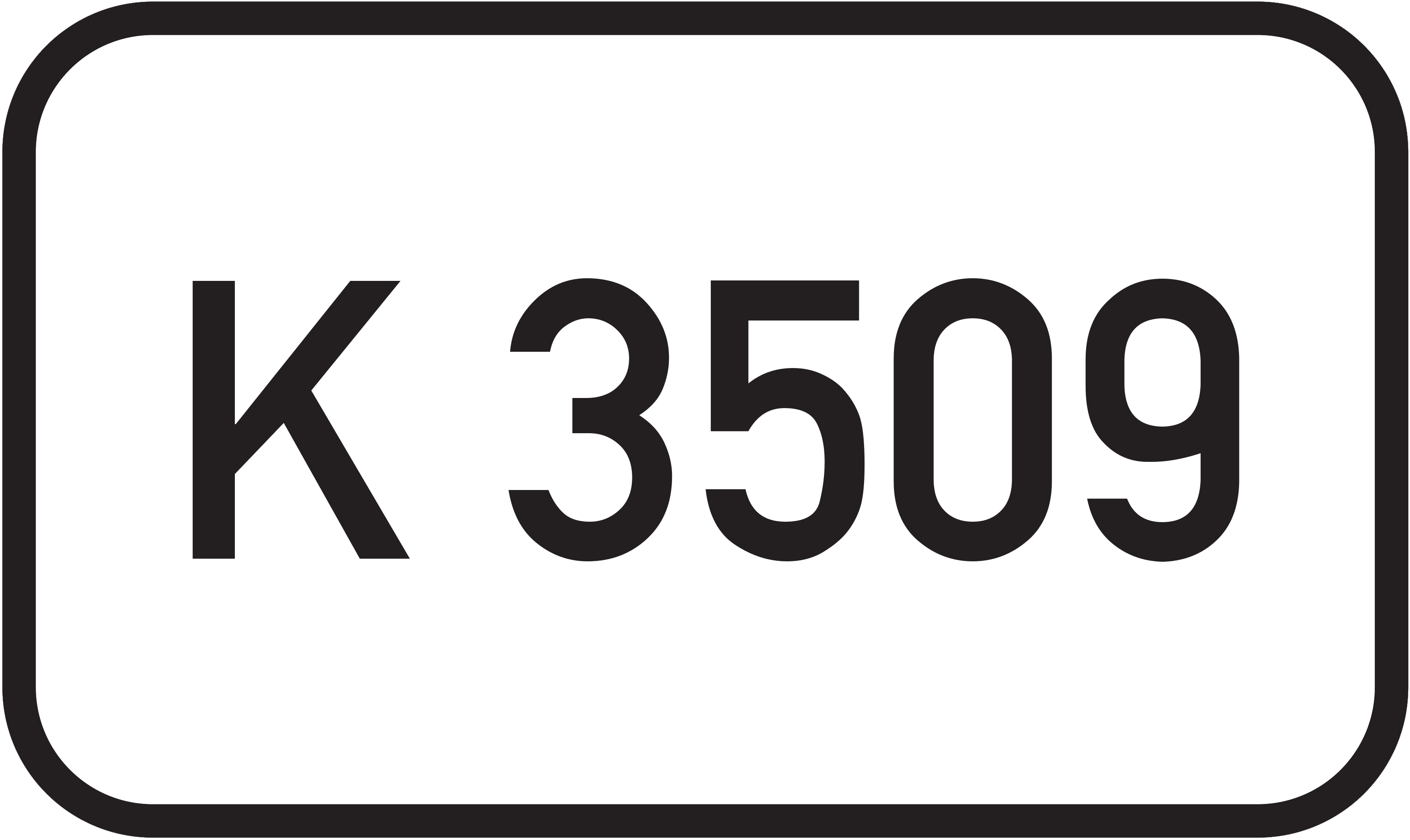 Straßenschild Kreisstraße K 3509
