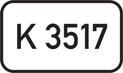 Straßenschild Kreisstraße K 3517
