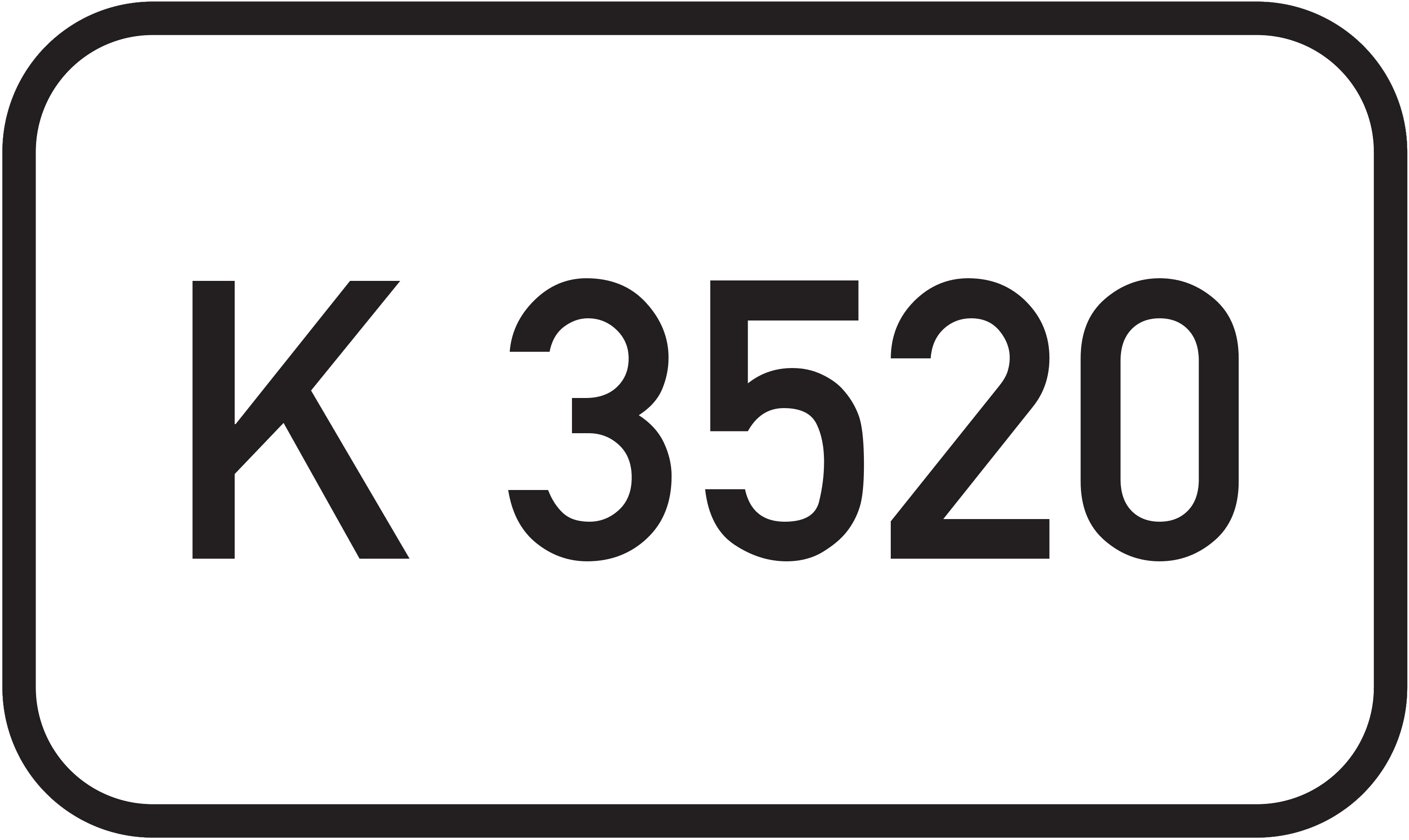 Straßenschild Kreisstraße K 3520