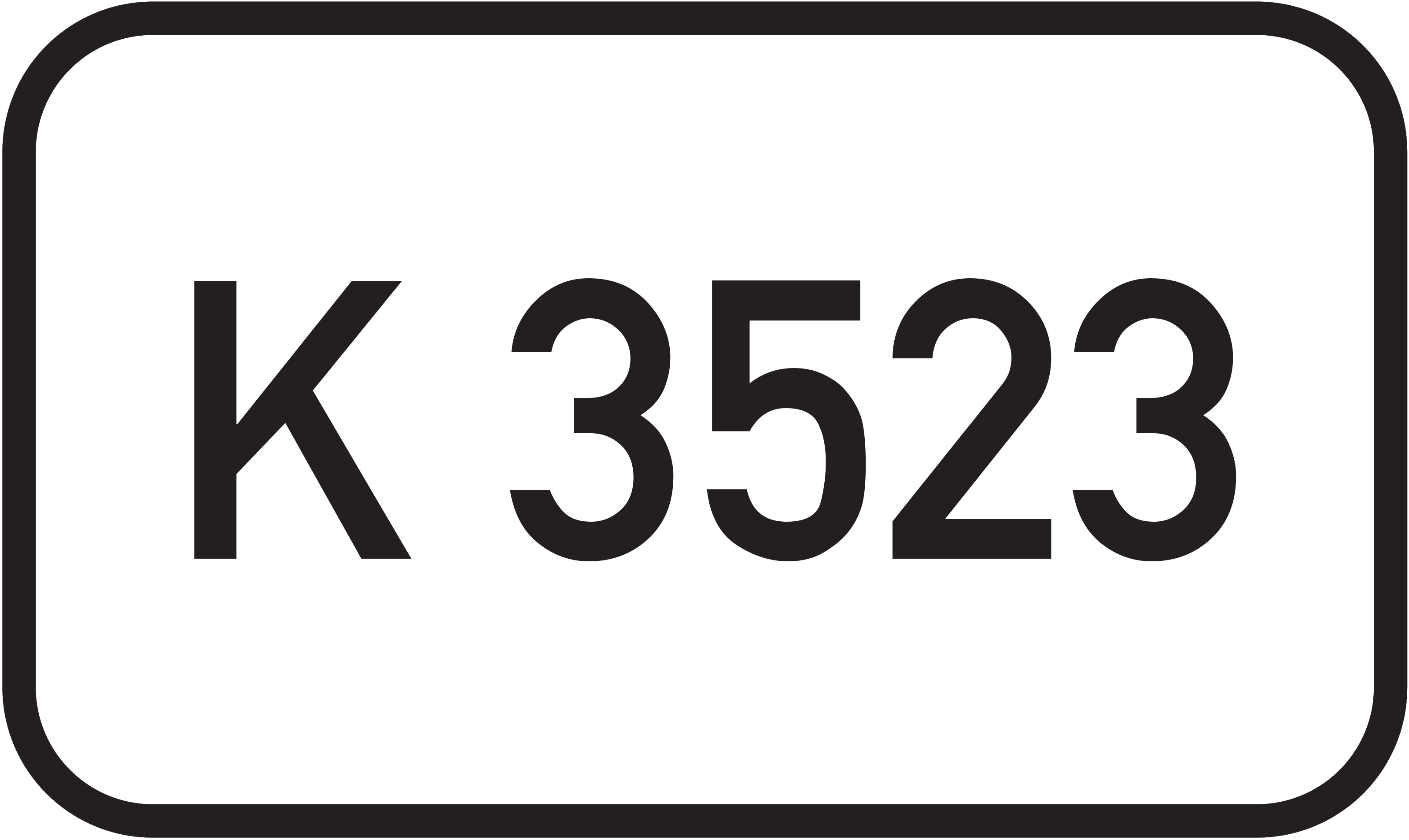 Straßenschild Kreisstraße K 3523