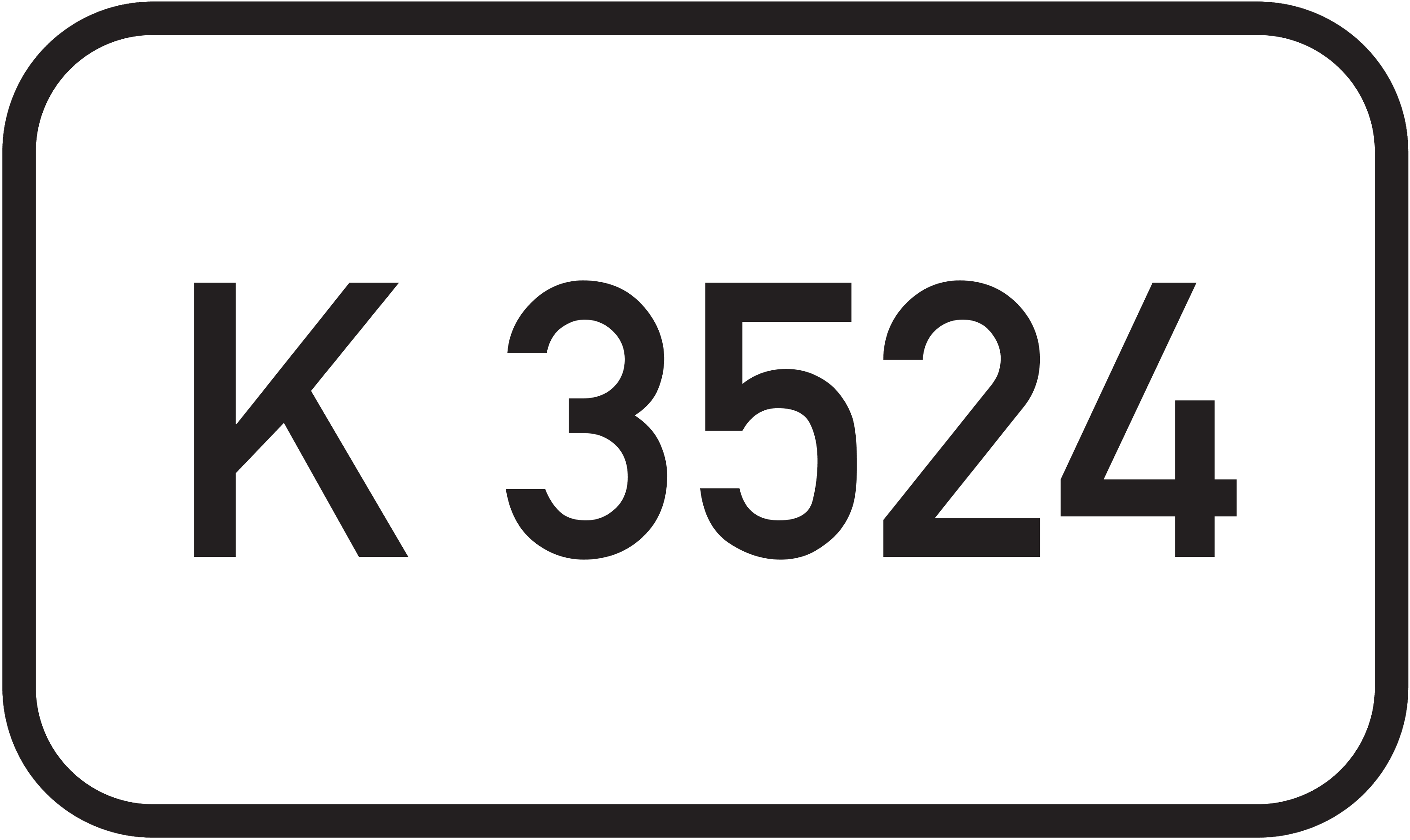 Straßenschild Kreisstraße K 3524