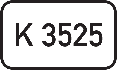 Straßenschild Kreisstraße K 3525