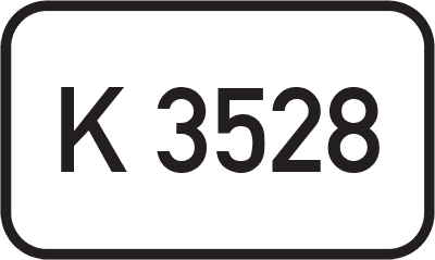 Straßenschild Kreisstraße K 3528