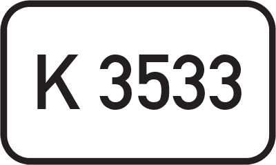 Straßenschild Kreisstraße K 3533