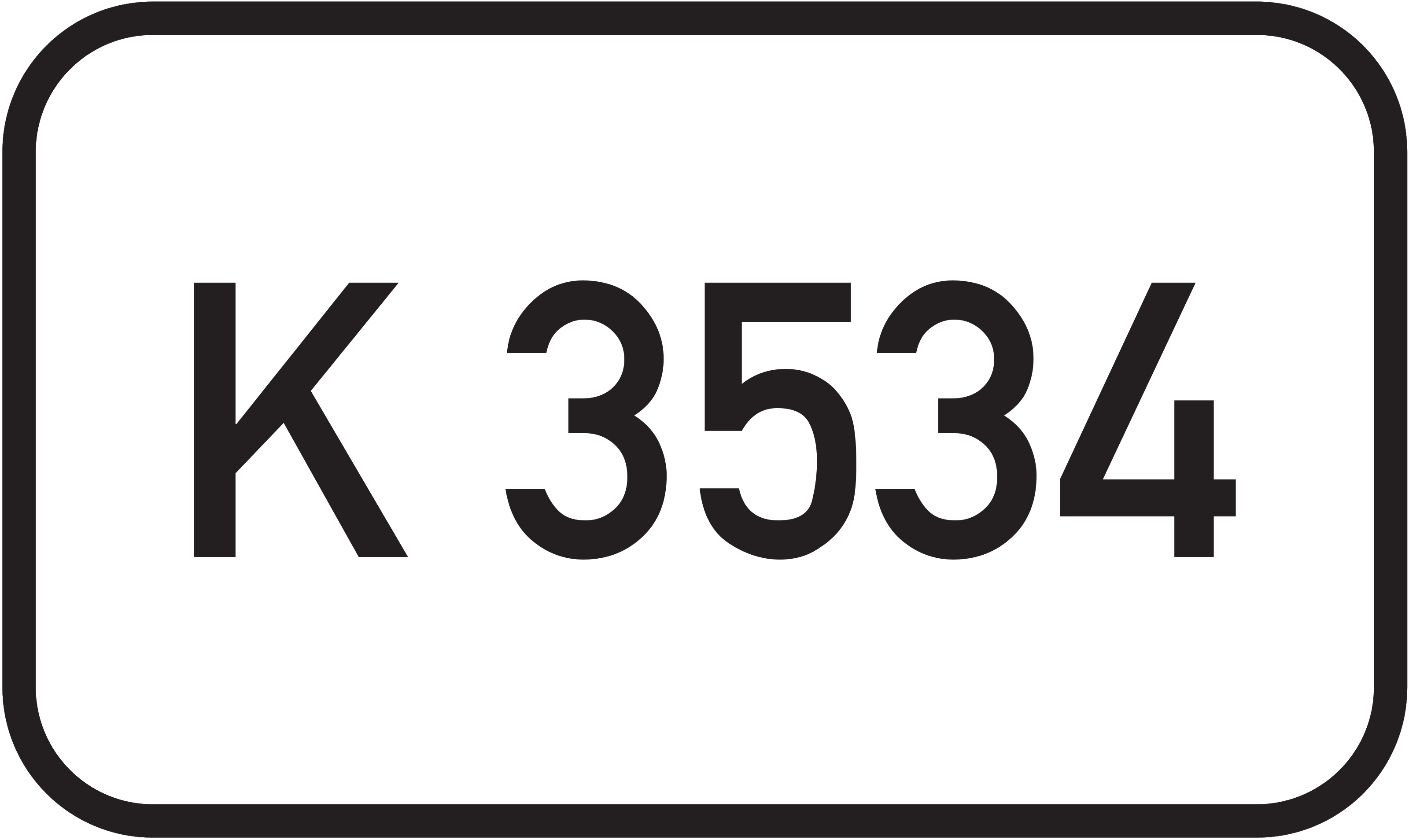 Straßenschild Kreisstraße K 3534