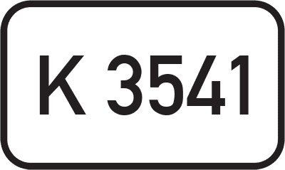 Straßenschild Kreisstraße K 3541