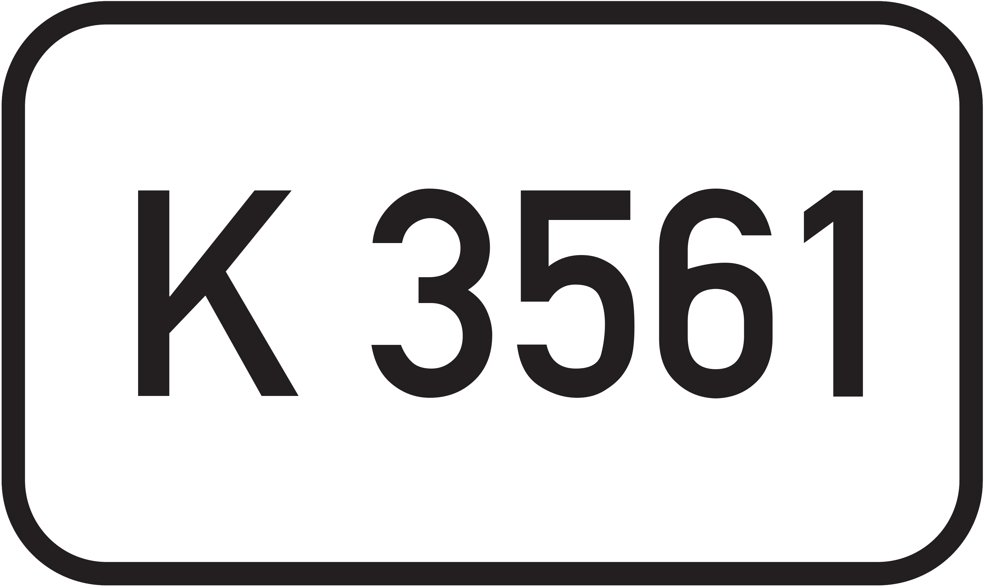 Straßenschild Kreisstraße K 3561