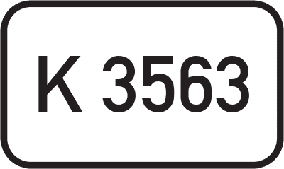 Straßenschild Kreisstraße K 3563