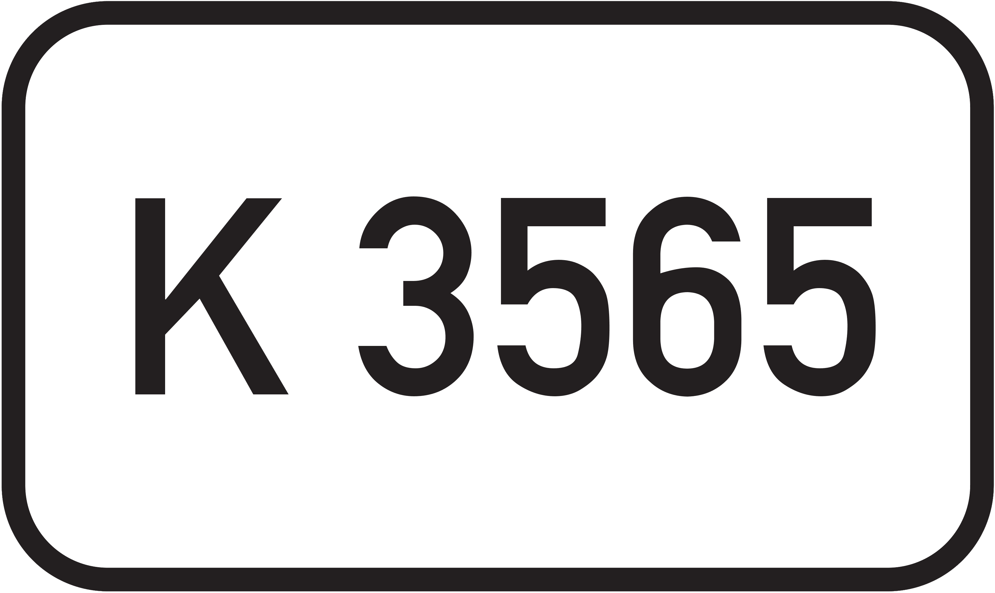 Straßenschild Kreisstraße K 3565