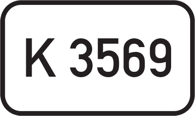 Straßenschild Kreisstraße K 3569