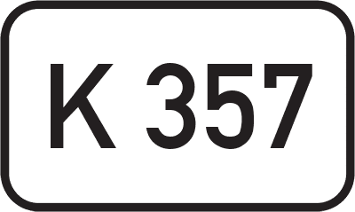 Straßenschild Kreisstraße K 357