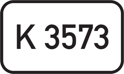 Straßenschild Kreisstraße K 3573