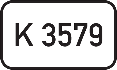 Straßenschild Kreisstraße K 3579