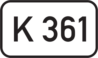 Straßenschild Kreisstraße K 361