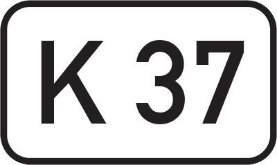 Straßenschild Kreisstraße K 37
