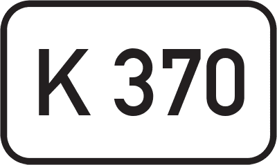 Straßenschild Kreisstraße K 370