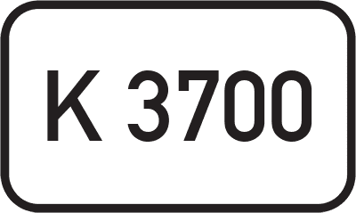 Straßenschild Kreisstraße K 3700