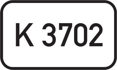 Straßenschild Kreisstraße K 3702