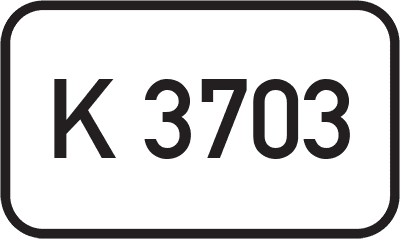 Straßenschild Kreisstraße K 3703