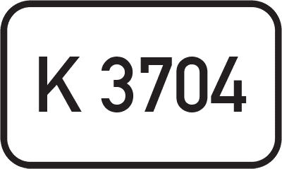 Straßenschild Kreisstraße K 3704