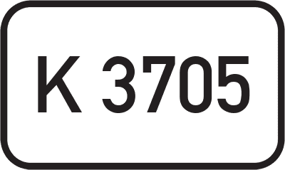 Straßenschild Kreisstraße K 3705