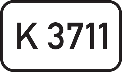 Straßenschild Kreisstraße K 3711