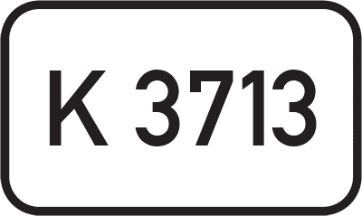 Straßenschild Kreisstraße K 3713