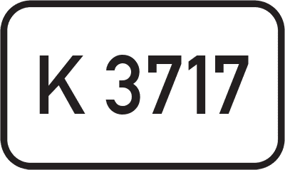 Straßenschild Kreisstraße K 3717