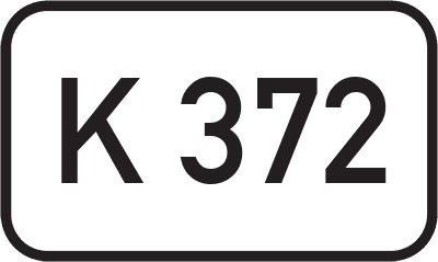 Straßenschild Kreisstraße K 372