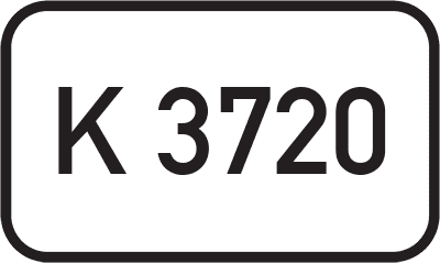Straßenschild Kreisstraße K 3720