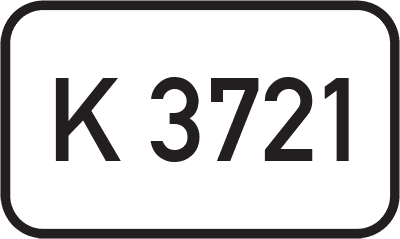 Straßenschild Kreisstraße K 3721