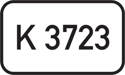 Straßenschild Kreisstraße K 3723