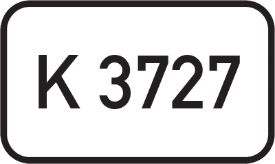 Straßenschild Kreisstraße K 3727