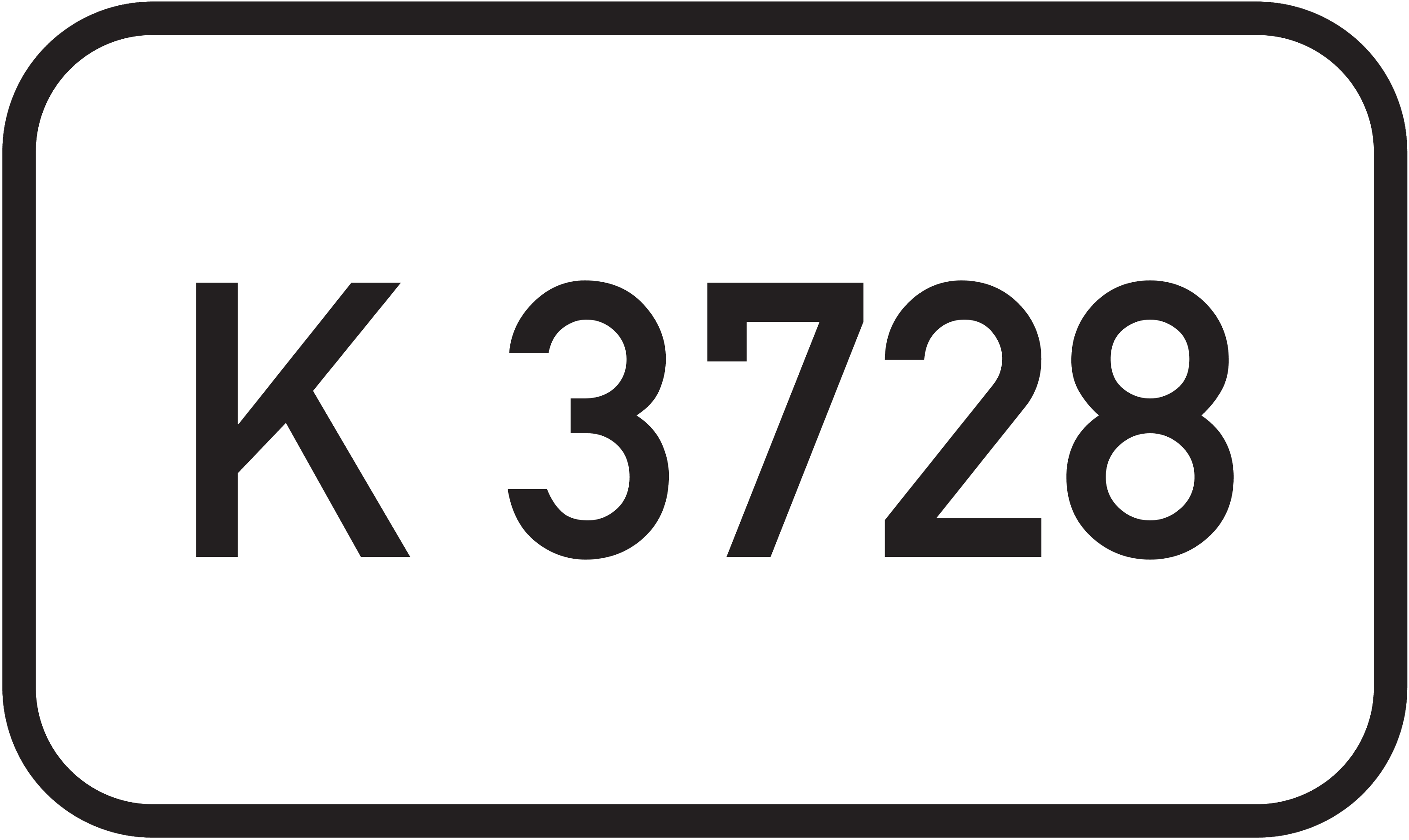 Straßenschild Kreisstraße K 3728