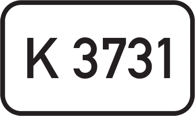 Straßenschild Kreisstraße K 3731