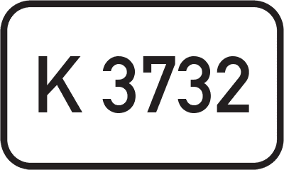 Straßenschild Kreisstraße K 3732